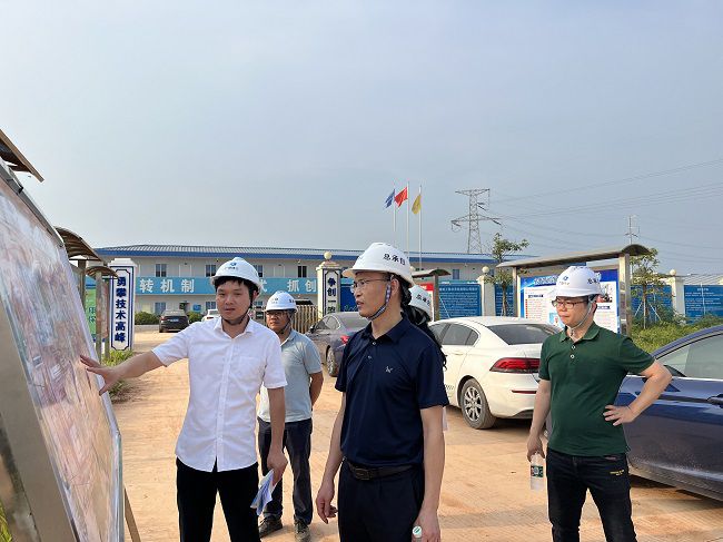 翟羽佳听取项目现场汇报。蒋佳伦摄（建图）.jpg